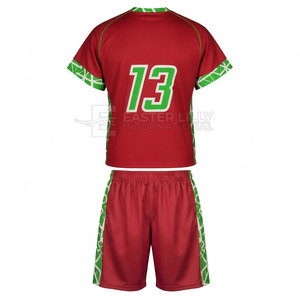 Conjunto de camiseta y pantalones cortos de lacrosse personalizados para jóvenes, uniforme de rendimiento que absorbe la humedad para jugadores de equipo - Product Image 5