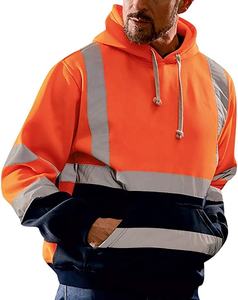 Sudaderas reflectantes de alta visibilidad para hombre, ropa de trabajo reflectante, chaqueta de seguridad para ciclismo, Invierno - Product Image 3