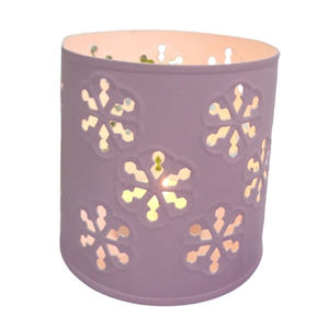 Pot de bougie votive rond en métal rose personnalisable de conception classique fer fait à la main pour la maison et la décoration de Noël disponible en vrac - Product Image 3
