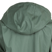 Imperméable long unisexe de haute qualité avec fermeture éclair, logo personnalisé, 100 % polyester, imperméable, coupe-vent, manteau décontracté