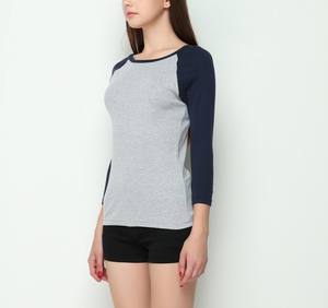 T-shirt femme élégant, vente en gros, qualité supérieure, prix bon marché, jeunes femmes, manches de pouce élégantes - Product Image 6