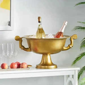 New Design Metal <b>Ice</b> <b>Bucket</b> with Tong for Chilled <b>Drinks</b> and Easy Serving Metal Cooler - Product Image 6