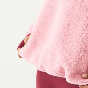 Sudadera Económica para Mujer con Tela Sherpa, Cuello Alto, Sudadera Térmica, Mezcla de Poliéster con Logotipo Personalizable 2026 - Product Image 3