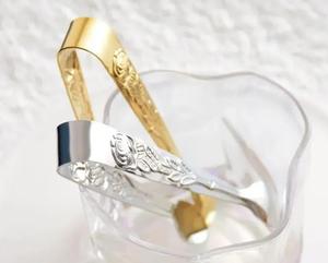Pinzas para Hielo de Barra Elegantes con Grabado Floral, Agarre Seguro, Bordes Lisos, Ideales para Cócteles, Bar en Casa y Uso Profesional - Product Image 2