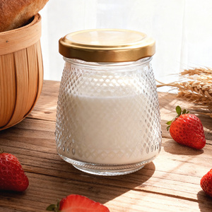 Bouteilles d'emballage en verre transparent pour nid d'oiseau de 50/75/100 ml, pots de stockage de miel en verre scellés avec couvercle/capuchon à vis en métal - Product Image 3