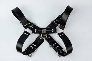 Arnés de Pecho de Cuero de Primera Calidad para Hombre Bold Bulldog MHS-0027, Pieza Destacada con Cadenas Desmontables, Equipo de Bondage - Product Image 6