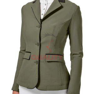 Veste équestre pour femme imperméable respirant stretch coupe confortable manteau d'équitation élégant pour l'entraînement d'équitation en plein air - Product Image 2