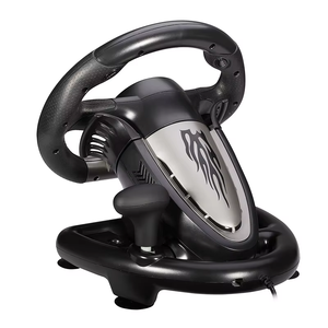 Gran oferta, volante de <span class=keywords><strong>juego</strong></span> con cable de 180 grados, naranja/negro, con Pedal, para XB One <span class=keywords><strong>PC</strong></span>/P3/P4/Switch, gran oferta - Product Image 4