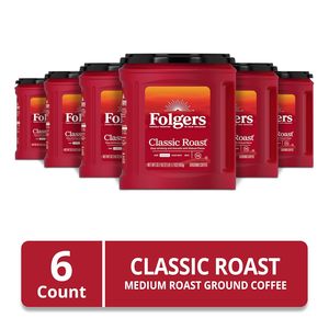 Café moulu Folgers Classic Roast, torréfaction moyenne, 33,7 oz. Boîte de conserve (lot de 6) - Product Image 6