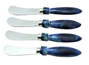 Juego de Cubiertos de acero inoxidable para mantequilla de Metal hecho a mano, mango de madera para el hogar, Hotel, restaurante, vajilla Premium, accesorios para cuchillos - Product Image 2