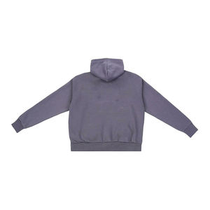 Sweat-shirts à capuche unisexes pour hommes de haute qualité, fermeture éclair, logo personnalisé brodé, 100% coton, molleton épais, écologique, coupe-vent - Product Image 2