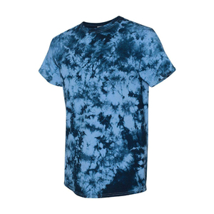 เสื้อยืดมัดย้อมสำหรับผู้ชายคอกลมแขนสั้นผลิตจากโรงงาน - Product Image 6