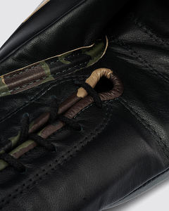 New Fight Hot Selling <b>Black</b> <b>Laced</b>-Up Fighting Boxing <b>Gloves</b> Compettiton MMA Muy Thai Sparring Pair Adults & Kids - Product Image 6