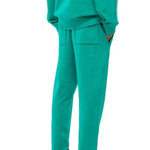 Conjunto de Sudadera con Capucha y Pantalones de Invierno Personalizados, Traje Deportivo Unisex de Forro Polar Sólido, Impresión por Transferencia de Calor, Cuello Redondo - Product Image 4