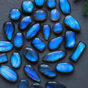 Cabujones de Labradorita Fuego Azul, Corte Ovalado y Pera, Piedras Preciosas Sueltas, Cristales Naturales Hechos a Mano para Joyería - Product Image 5