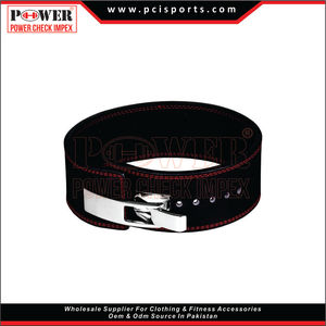 Cinturones de palanca de cuero para levantamiento de pesas hechos a medida unisex, venta al por mayor, logotipo de gimnasio y Fitness, hebilla de servicio pesado personalizable, levantamiento de pesas - Product Image 2