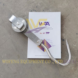 معدات ذبح الماشية، معدات مسلخ الأبقار الصغير، خطافات بكرات السكة المسطحة لذبح لحوم البقر - Product Image 4