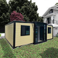 Maison conteneur maritime modifiée, durable et sécurisée, maison préfabriquée moderne de luxe extensible de 20/40 pieds avec aménagement personnalisé