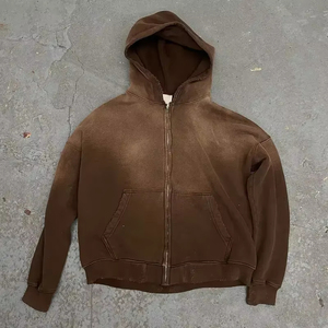 Sudaderas con Capucha de Felpa 100% Algodón de Alta Calidad Profesional, Logotipo Personalizado, Estilo Urbano, Corte sin Dobladillo, para Hombre - Product Image 2