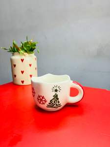 Taza de café de Navidad de cerámica Tazas hechas a mano para regalo para el mejor amigo Té Microondas Café Tazas de té de cerámica 350 ML - Product Image 2