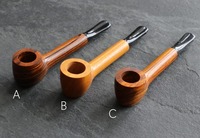 Pipe à tabac de tabagisme traditionnelle en bois faite à la main de vente directe d'usine avec le filtre de 9mm