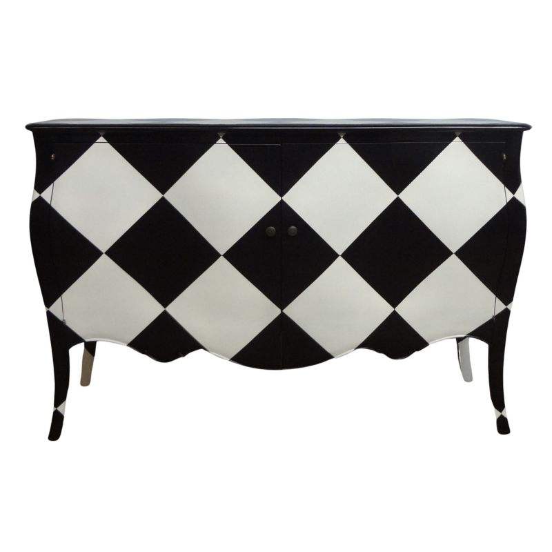 Blanco y negro pintado