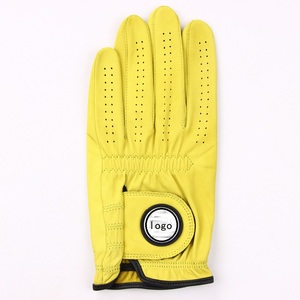 Custom Golf Goatskin Leather Gloves - Newest High Quality Full Color Unisex Leather Golf Gloves - Product Image 5