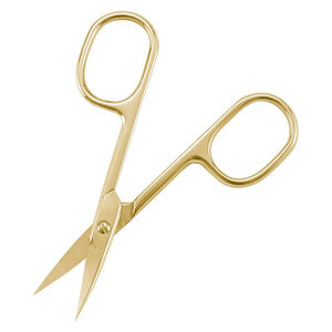 Full Gold Cuticle Nail <b>Scissors</b> German Stainless Steel Extra Fine Point 3.5" <b>Manicure</b> <b>Scissors</b> for Beauty - Product Image 5