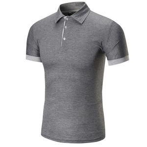 Camiseta de Polo de manga corta ligera para hombre, cómoda, suave, 100% algodón, patrón sólido, ropa a granel - Product Image 5