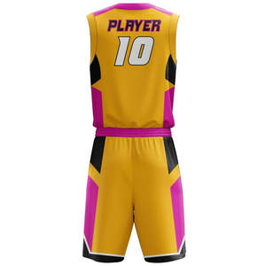 ชุดบาสเก็ตบอลพิมพ์ลายกีฬาคุณภาพสูง 100% โพลีเอสเตอร์ สำหรับทุกเพศ พร้อมสีที่กำหนดเองและชื่อทีมที่ปรับแต่งได้ - Product Image 6