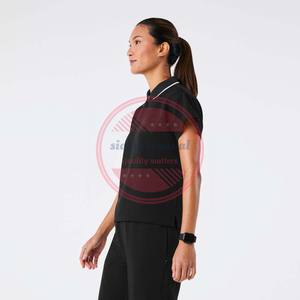 ชุดสูทโพลีคอตตอนสำหรับผู้หญิงชุดสครับแขนสั้นออกแบบได้ตามที่ต้องการ - Product Image 2