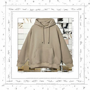 Sweat à capuche en molleton surdimensionné pour homme, personnalisé avec logo, 400 g, 100 % coton, poids lourd, imprimé, brodé, tricoté, en stock - Product Image 5