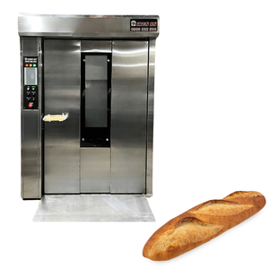 Oem Wholesale 24-Trays Rotary <b>Oven</b> With Altuntop Trolley Iso Certificate 30Kw/H Gas Commercial <b>Baking</b> <b>Oven</b> Made in Vietnam - Product Image 1