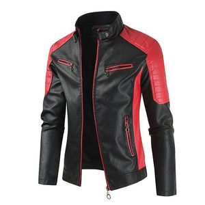 Chaqueta de motorista de cuero real transpirable con cremallera para hombre con forro negro acolchado y bolsillos interiores exteriores OEM al por mayor 2024 - Product Image 5
