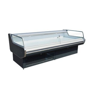 Vitrine Réfrigérée Combinée pour Viande de Supermarché de Qualité Supérieure, Îlot Réfrigéré à Refroidissement par Air avec Vitrine en Verre Transparent - Product Image 1