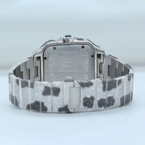 Top Rated Edición Limitada Elegante Totalmente Iced Out Lab crecido tachonado Relojes de diamantes para los hombres a precios asequibles Tiger look - Product Image 2