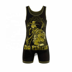 Combinaison de lutte personnalisée en gros pour jeunes, adultes et femmes, à col bas, vêtements de sport personnalisés, combinaison de musculation - Product Image 3