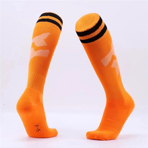 Chaussettes de sport bleu d'usine OEM High Crew Chaussettes antidérapantes à impression longue pour le baseball, le football et la saison d'automne. - Product Image 5