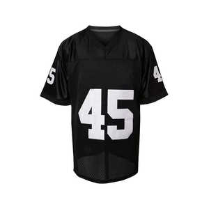 Custom <b>White</b> Black American <b>Football</b> Jersey Personalized Team Number V Neck Breathable Mesh Sports Uniform - Product Image 6