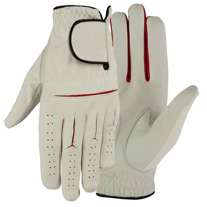 Guantes de golf de cuero Premium transpirables suaves con logotipo personalizado para hombres cómodos guantes antideslizantes para jugadores al por mayor de alta calidad - Product Image 4