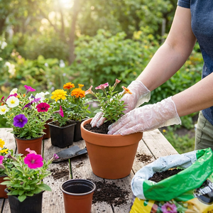 Guantes Kangle impermeables, resistentes a químicos, sin polvo, con textura de diamante para un agarre seguro y para trabajos ligeros en servicios de alimentos. - Product Image 4