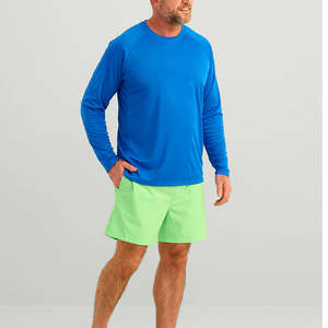 Camisas de pesca ligeras de talla grande transpirables Anti UV sublimadas de poliéster 100% personalizadas, ropa deportiva de manga larga con cuello redondo - Product Image 5