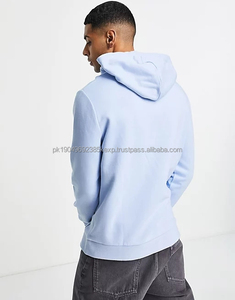 Sudaderas con Capucha 100% Algodón al por Mayor, Ajuste Entallado, Azul, Lisas, para Hombre - Product Image 2