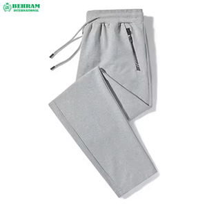Pantalon de jogging surdimensionné en coton, coupe droite, jambe large, en molleton bouclette, avec logo personnalisé, style streetwear, dernier design - Product Image 5