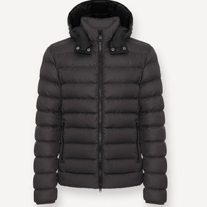 Chaqueta Acolchada Personalizada para la Temporada de Invierno, Chaqueta Negra Ligera para Hombre de Alta Demanda con Impresión de Logotipo OEM - Product Image 2