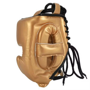 Protège-têtes en cuir pour les arts martiaux, boxe, ajustement réglable, design personnalisable - Product Image 5