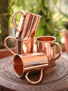 Tasse indienne en cuivre pur faite à la main avec du cuivre pur de qualité alimentaire étanche et moins de joints avec une taille personnalisée de l'Inde - Product Image 5