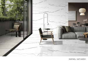 Volakas ขนาด600x1200มม. กระเบื้องพอร์ซเลนสีขาวเนื้อนุ่มและเงามันดูดซับน้ำได้น้อยกระเบื้องปูพื้นห้องนั่งเล่นกระเบื้องผนังพื้นหลัง - Product Image 4