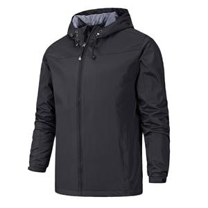 Chaqueta Cortavientos Deportiva Informal de Alta Calidad al por Mayor, Chaqueta Cortavientos Ligera Personalizada con Capucha para Hombre, con Logotipo - Product Image 4