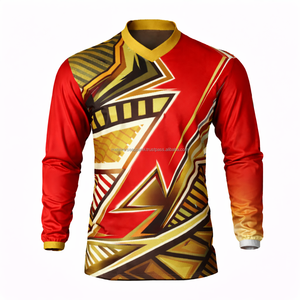 Camiseta de Motocross Sublimada, Transpirable, de Manga Larga, Jersey de Motocross, Ropa de Carreras de Motocicleta de Poliéster de Fábrica - Product Image 2